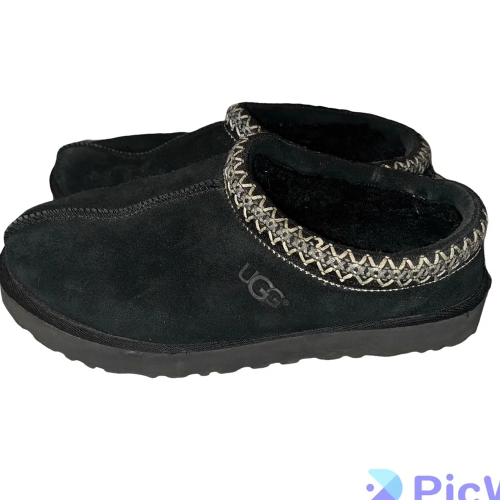 UGG Tasman 2 black leather Slipper/clogs - Picture 1 of 8